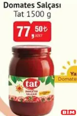TAT DOMATES SALÇASI 1500 G
